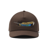 Mid Pro Flat Brim Hat, Brown, large