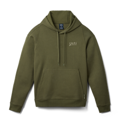 Fleece Hoodie, Olive, large