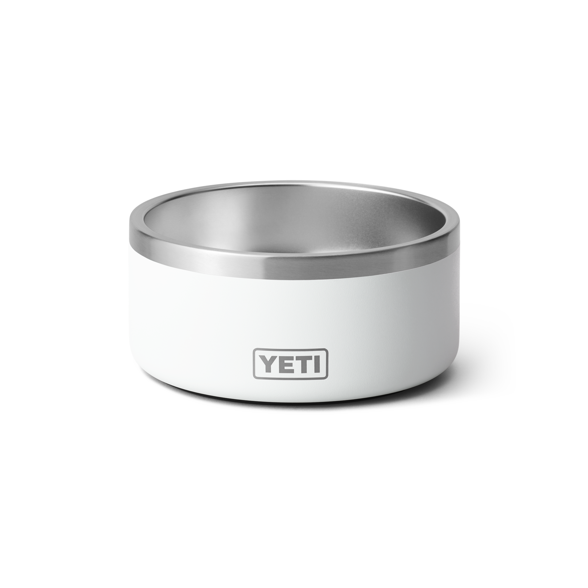 4 Dog Bowl, White, large
