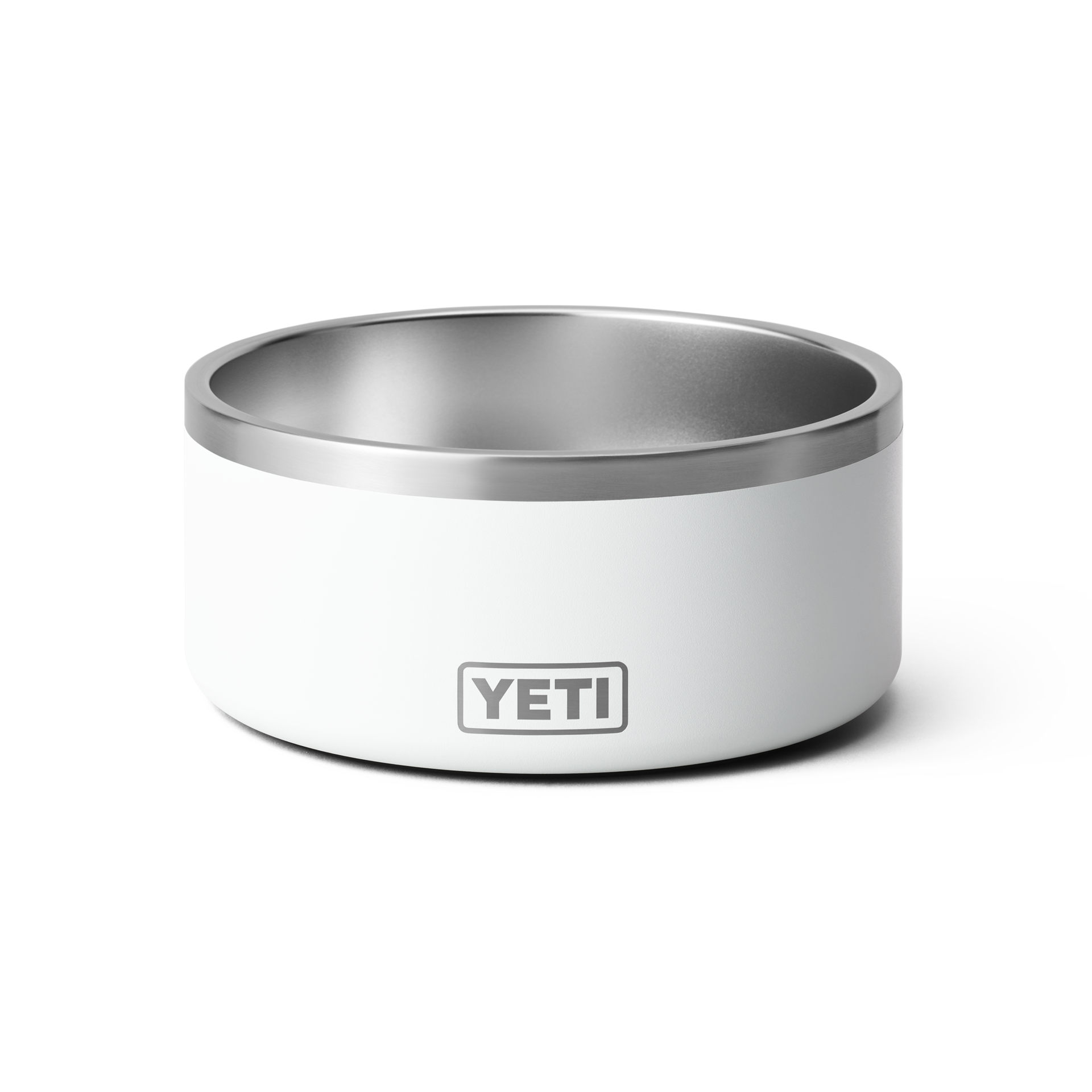 8 Dog Bowl, White, large