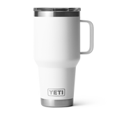 30 oz Travel Mug, White, large