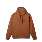 Fleece Hoodie, Rust, large
