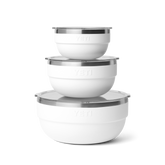 Insulated Bowl Set, White, large