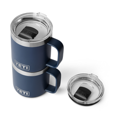 10 oz Stackable Mug, Navy, large