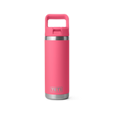 18 oz Water Bottle, Tropical Pink, large
