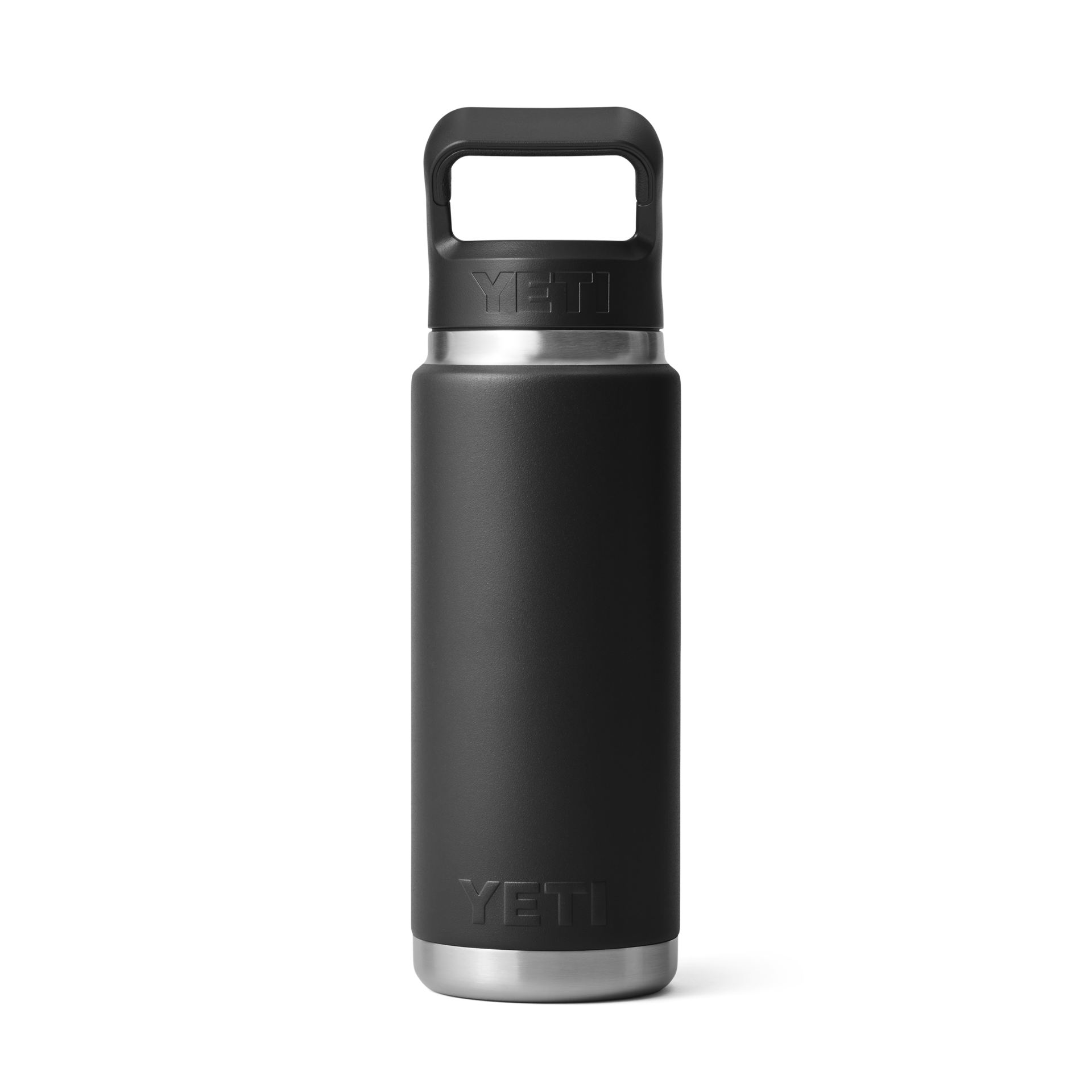 26 oz Water Bottle, Black, large