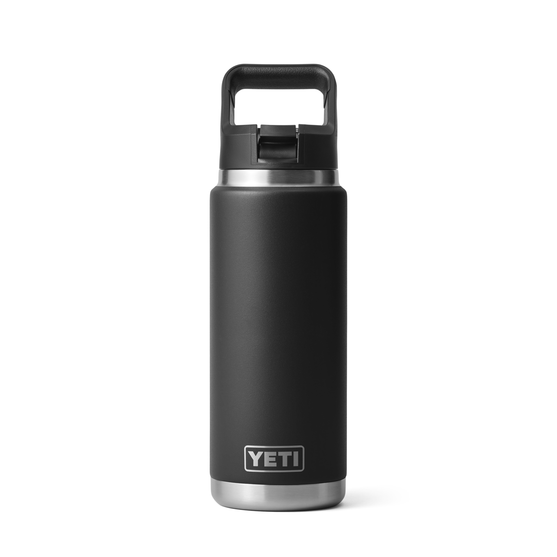 26 oz Water Bottle, Black, large