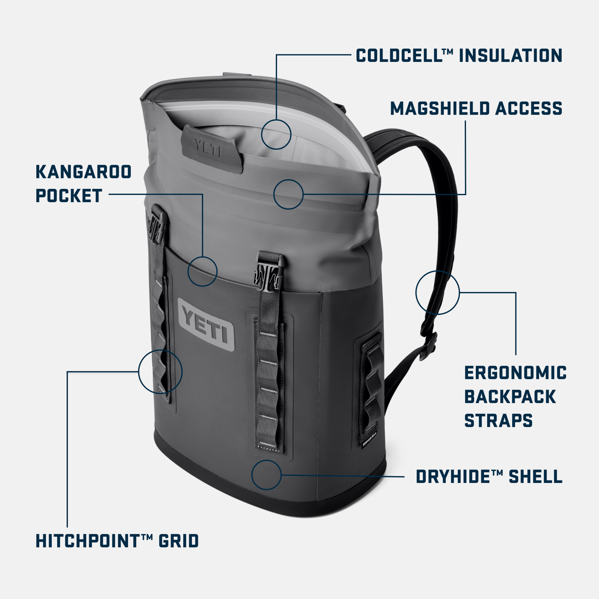M12 Backpack Soft Cooler, Royal Blue, large