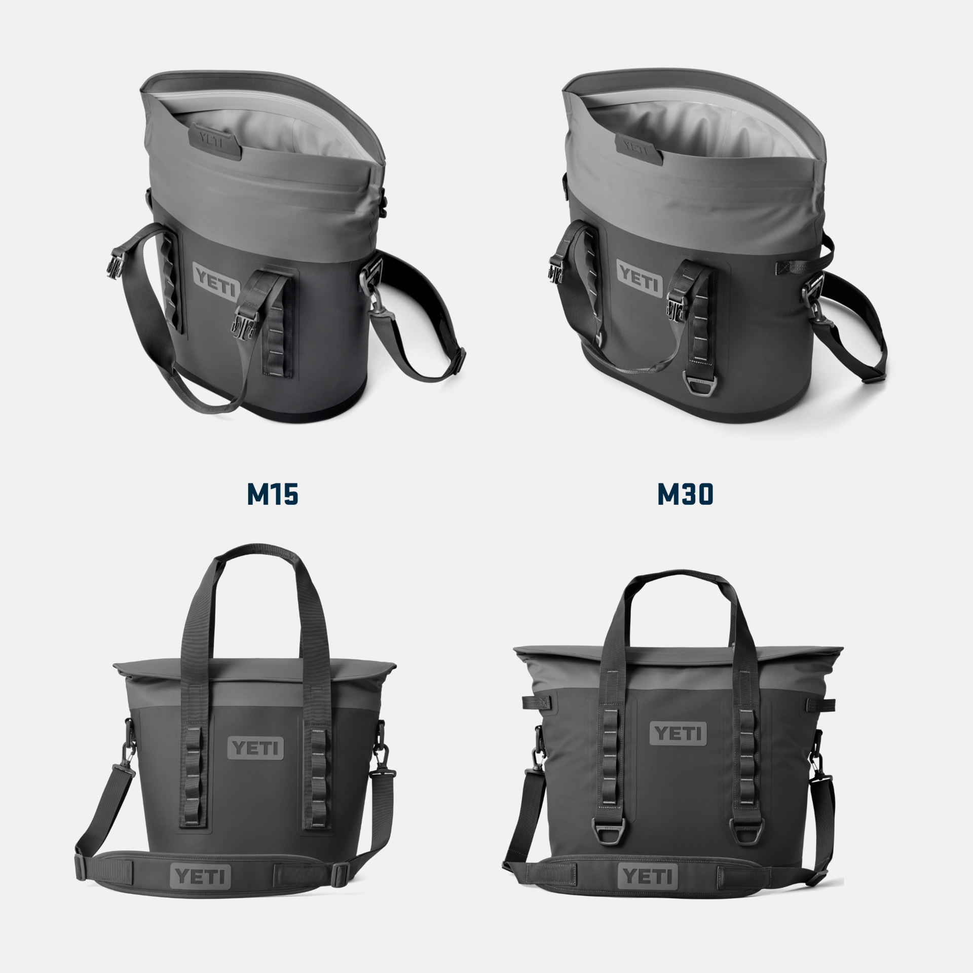 M30 Tote Soft Cooler, Charcoal, large