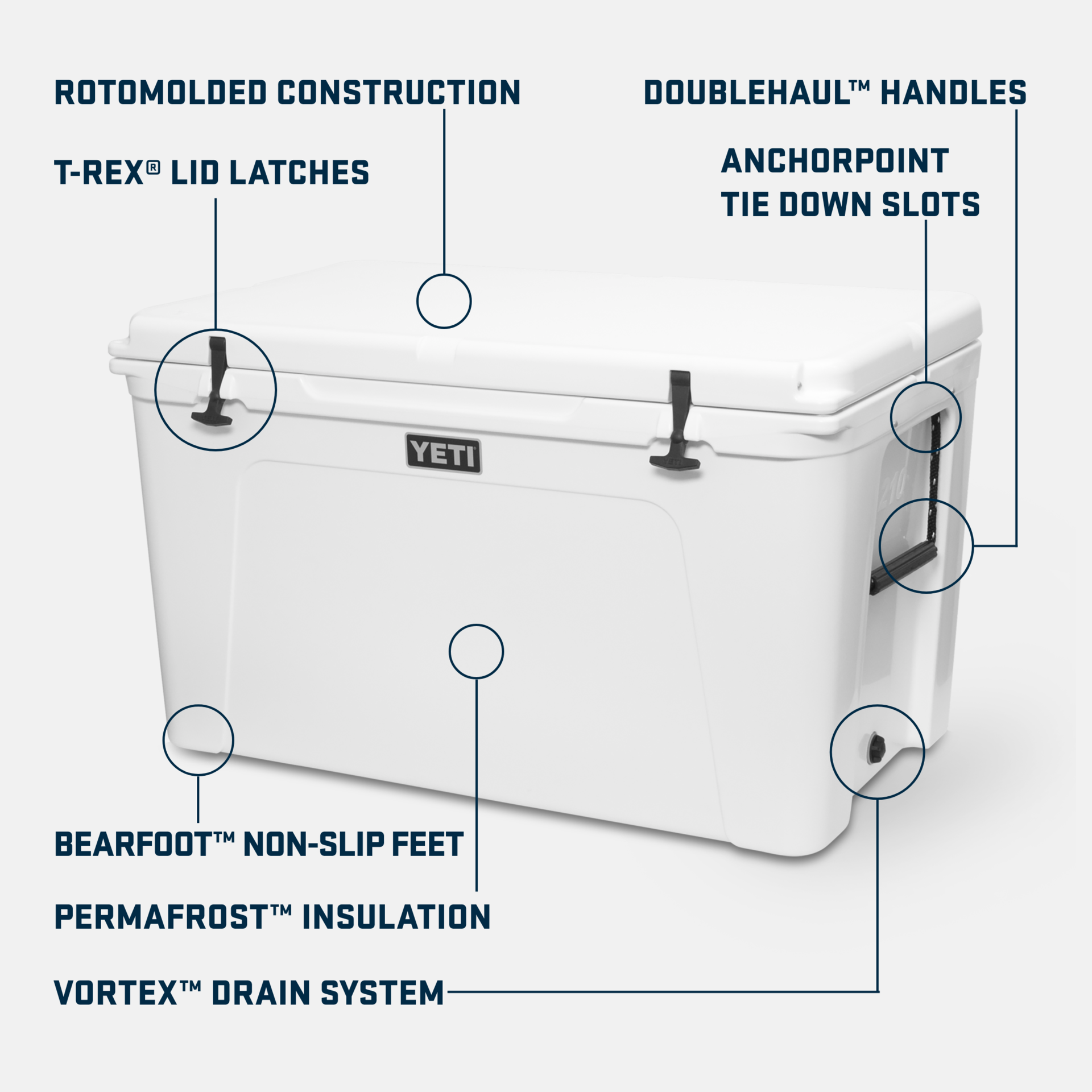 210 Hard Cooler, White, large