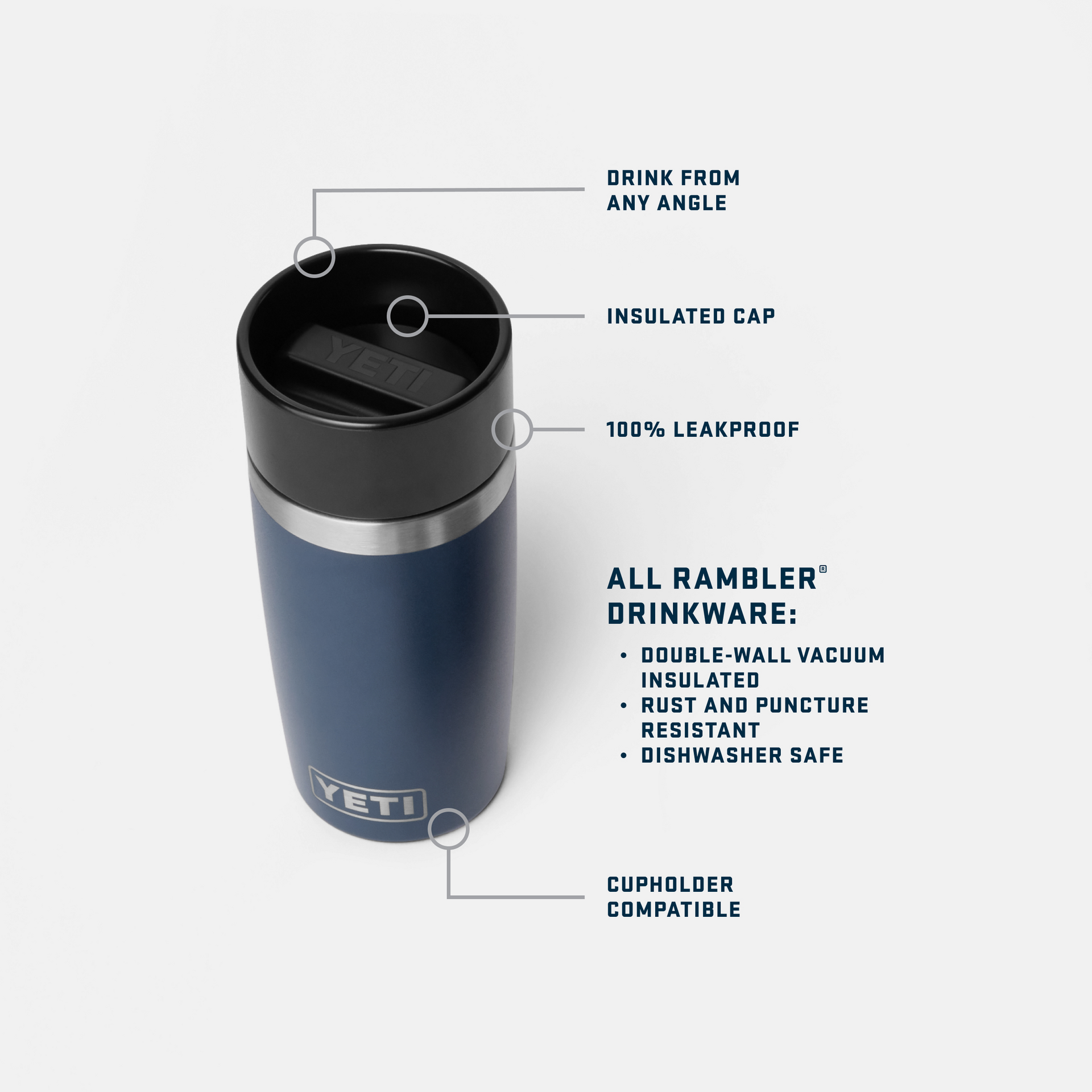 12 oz Travel Bottle, Black, large
