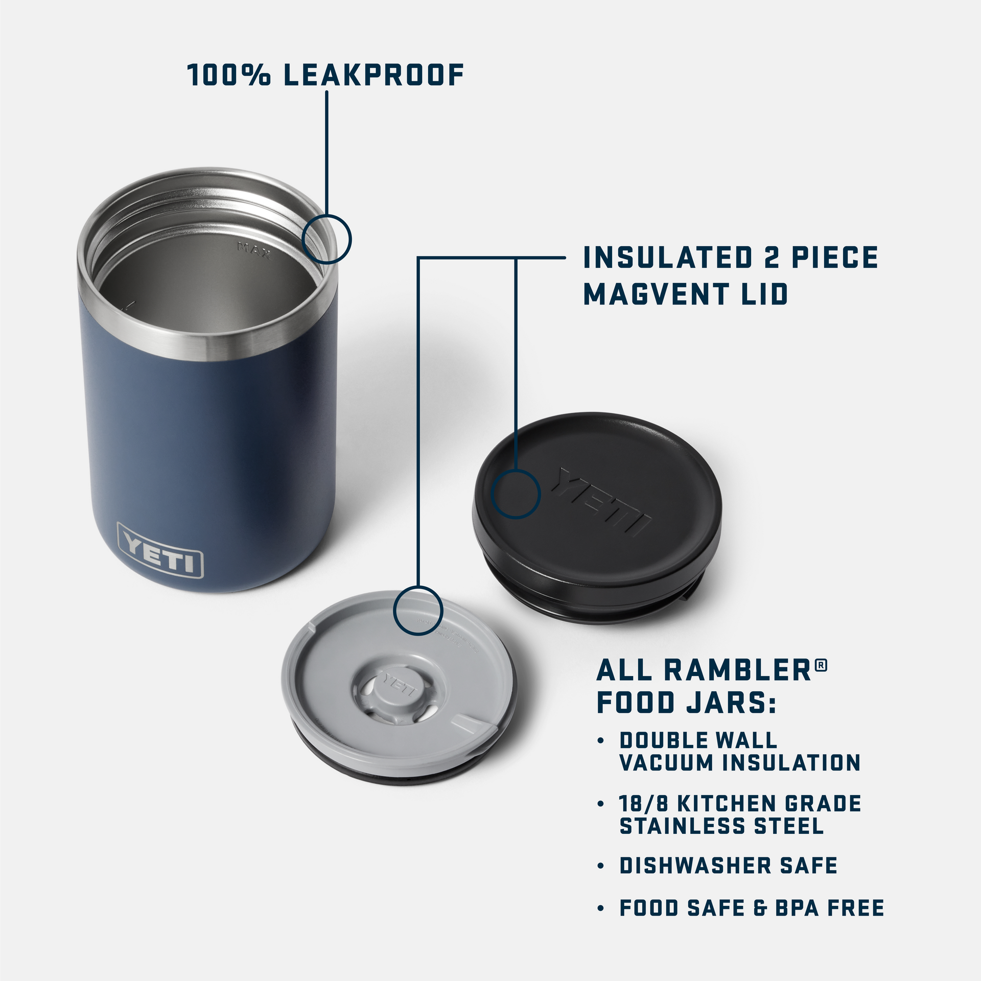 16 oz Insulated Food Jar, Grasshopper, large