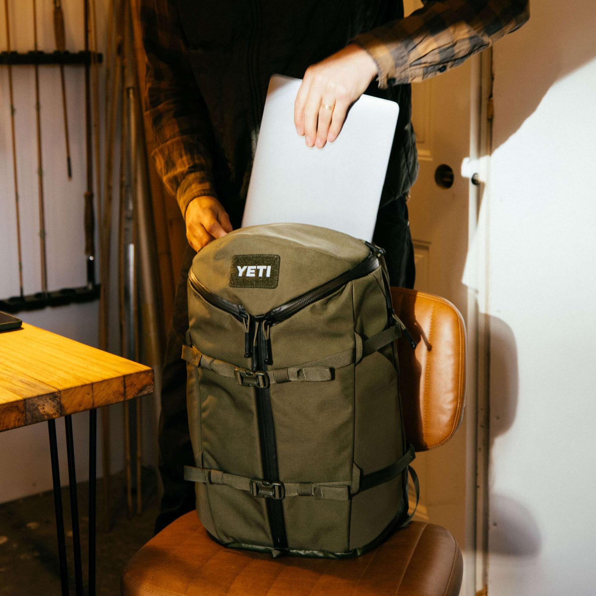27L Commuter Backpack, Olive, large