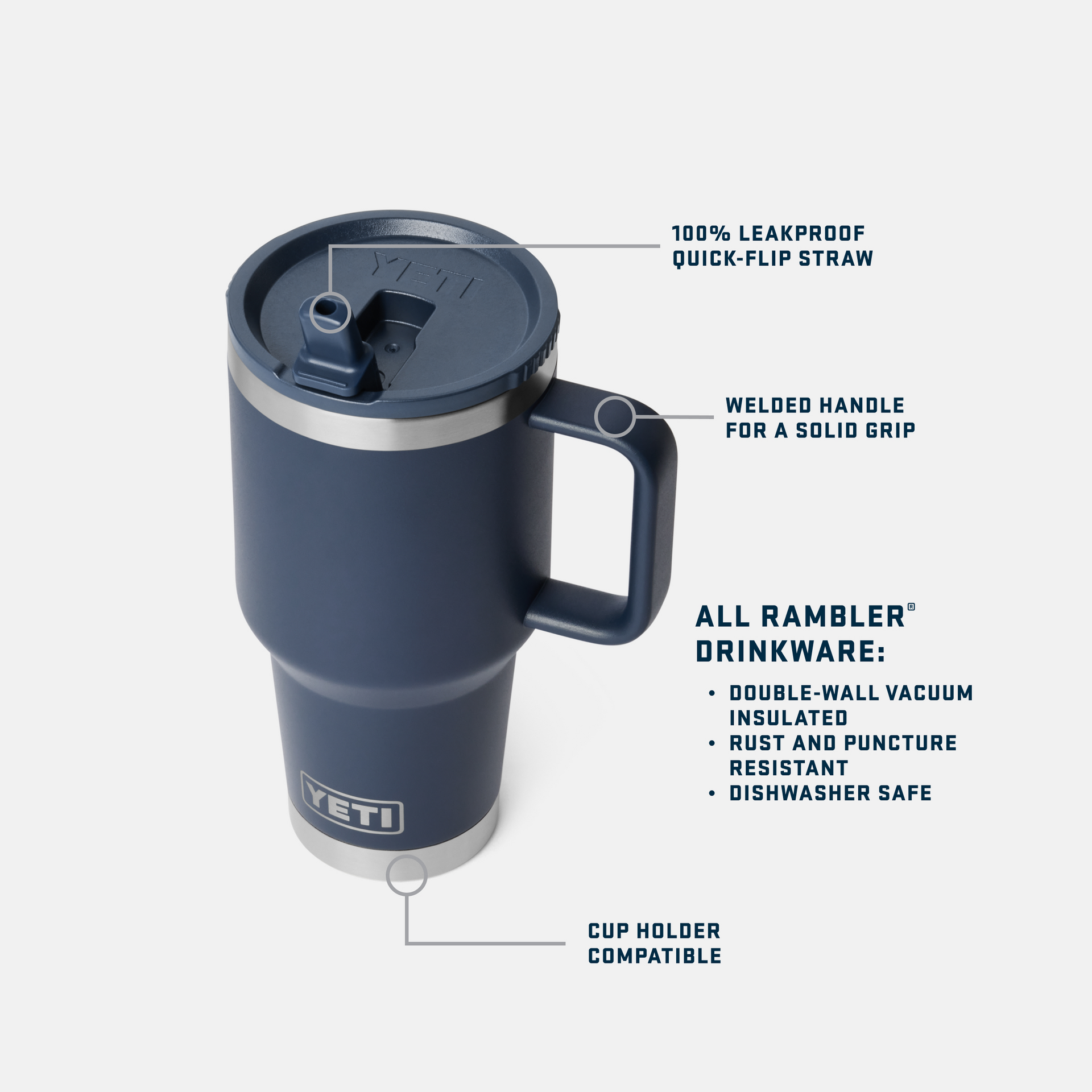 30 oz Travel Straw Mug, Pace Purple, large
