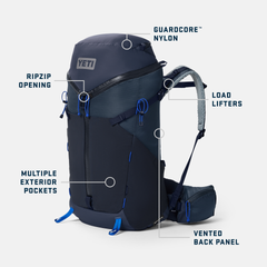 40L Women's Hiking Pack, Desert Bloom, large