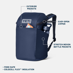 20L Insulated Backpack, Black, large