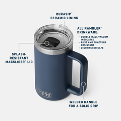 24 oz Mug, Navy, large