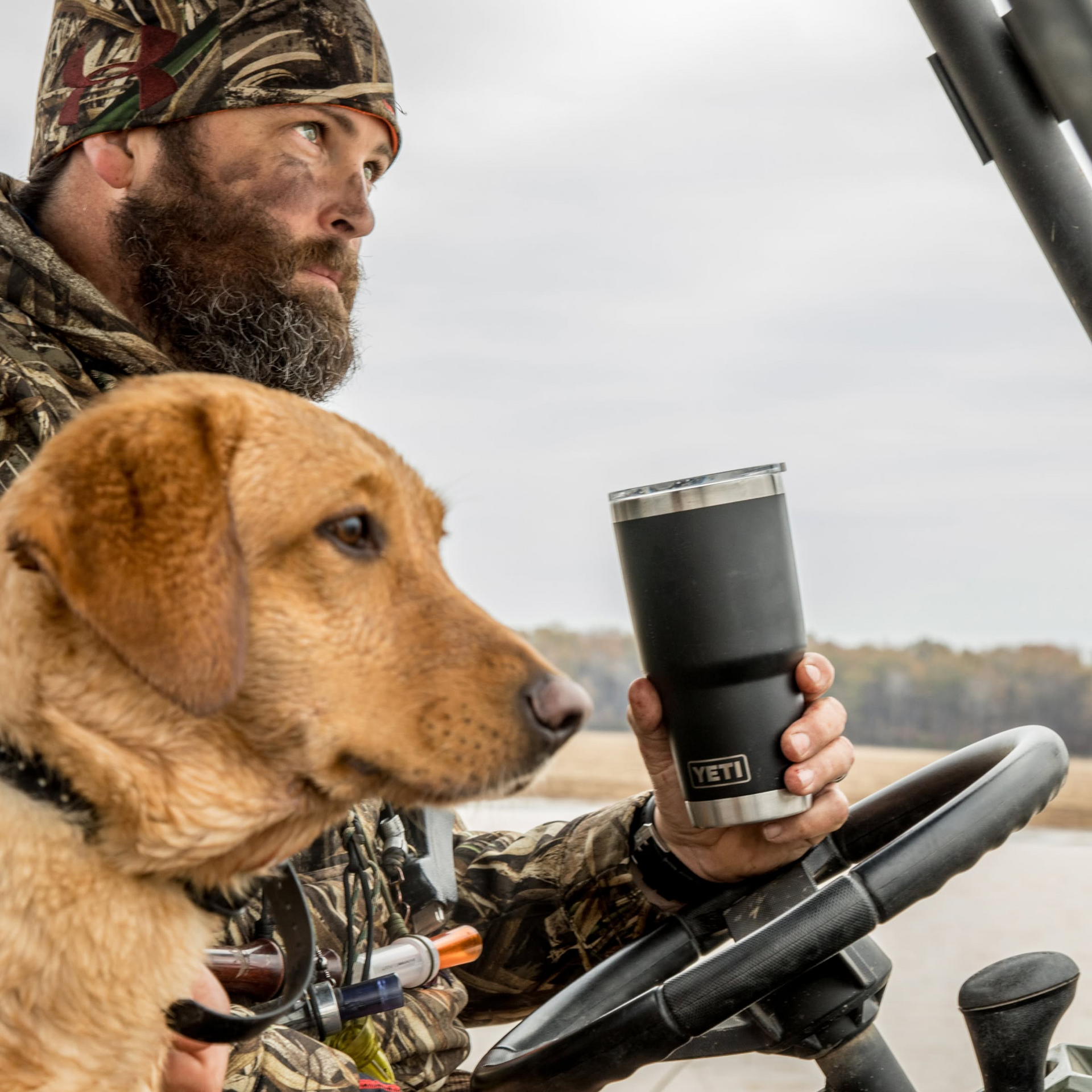 30 oz Tumbler, Wetlands Camo, large