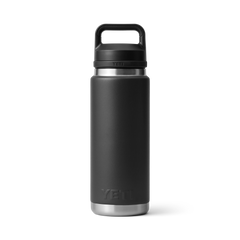 26 oz Water Bottle, Black, large