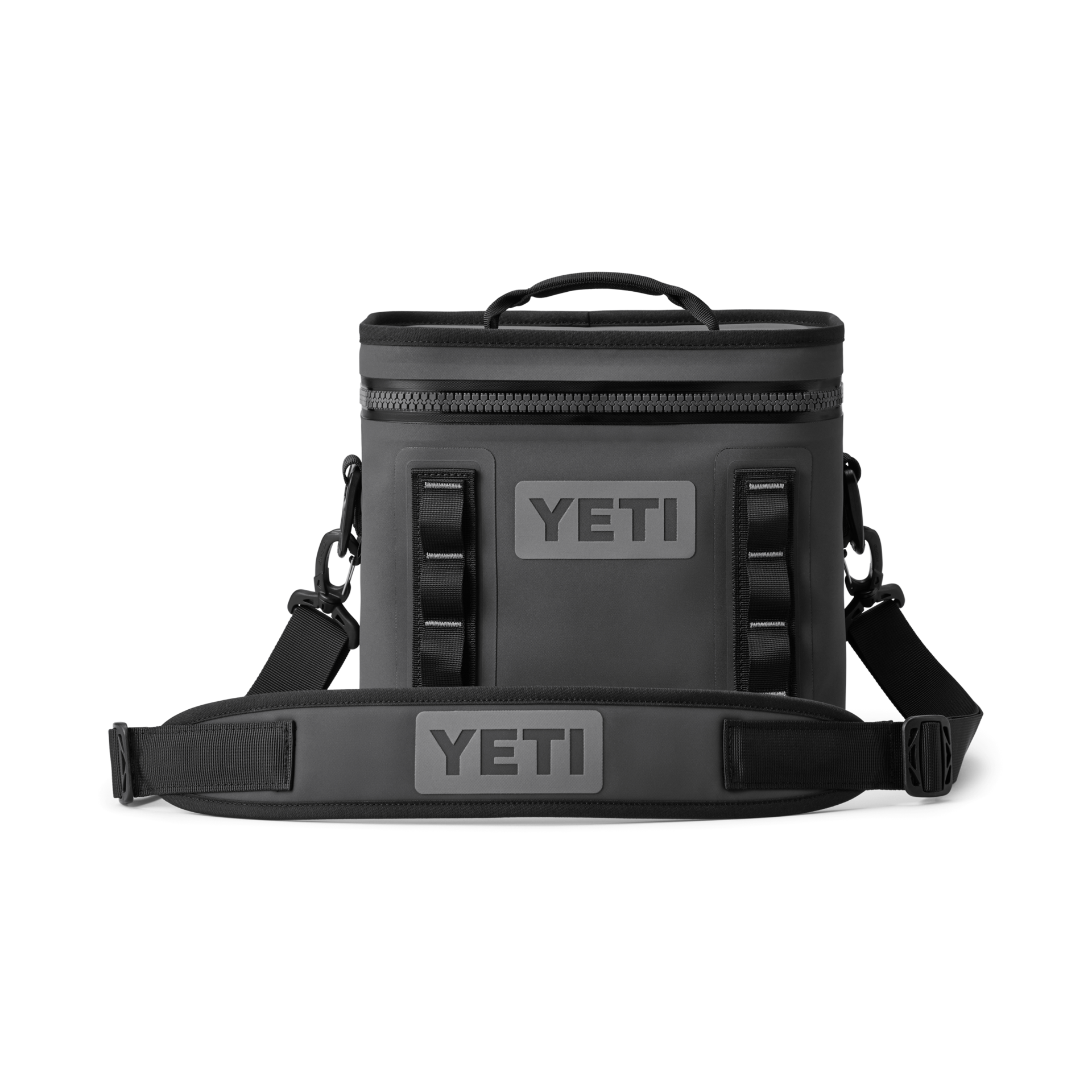 8 Soft Cooler, Charcoal, large