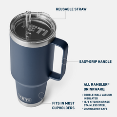 42 oz Straw Mug, Wild Vine Red, large