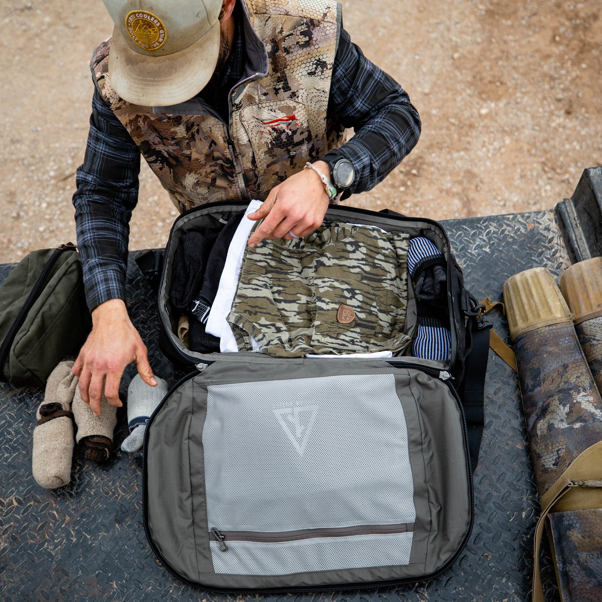 40L Travel Duffel, Olive, large