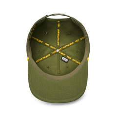 Flat Brim Rope Hat, Dark Green, large