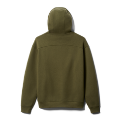 Pullover Fleece Hoodie, Olive, large