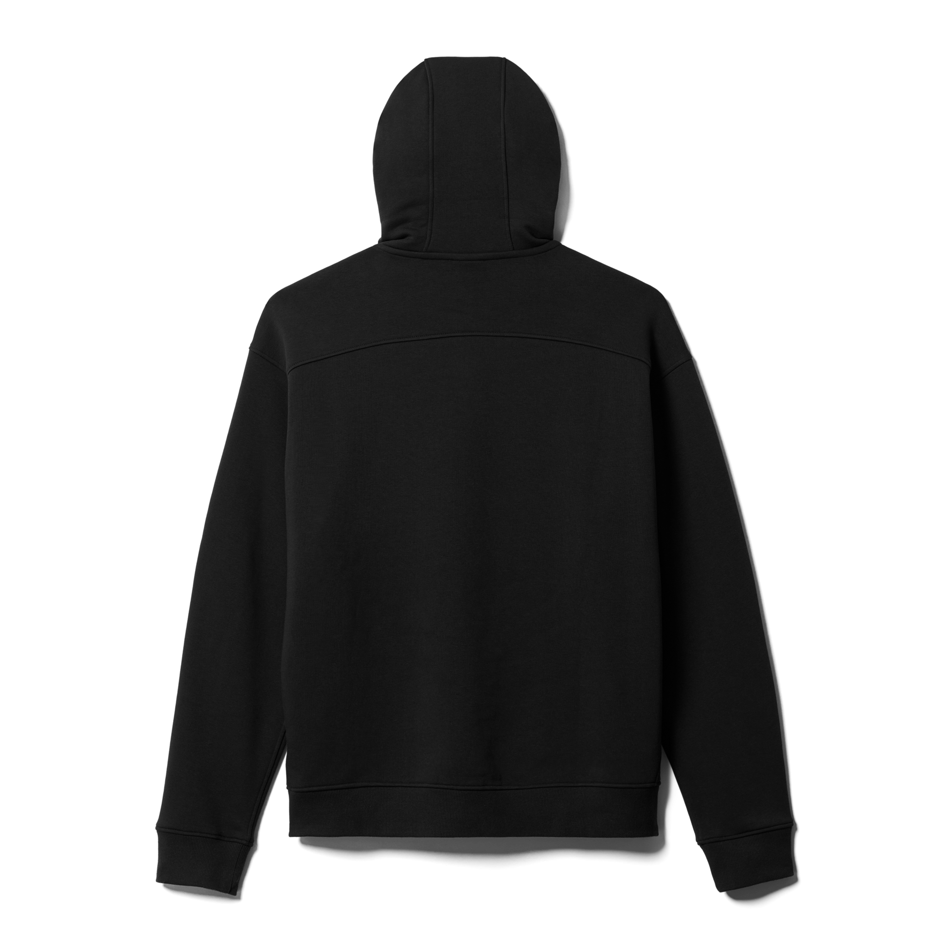 Pullover Fleece Hoodie, Black, large