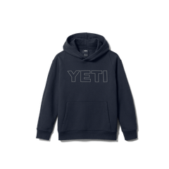 YETI Logo Badge Kids' Pullover Fleece Hoodie