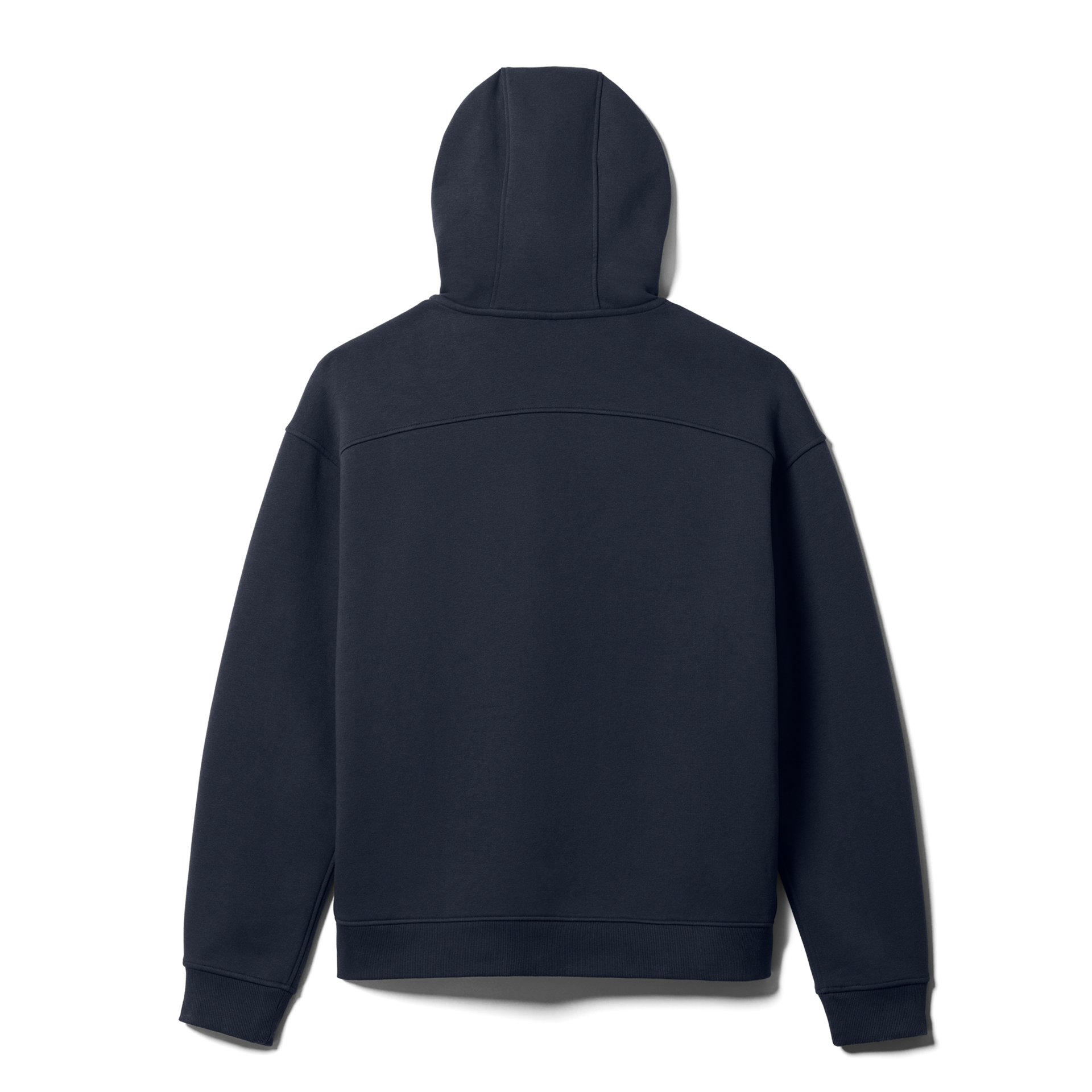 Pullover Fleece Hoodie, Navy, large