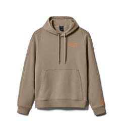 Pullover Fleece Hoodie, Taupe, large