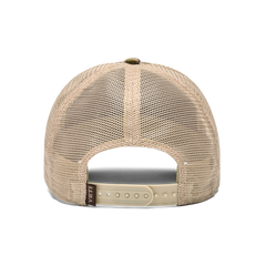 Camo Trucker Hat, Brown/Camo, large