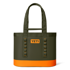 50 Carryall Tote Bag, Olive/King Crab Orange, large