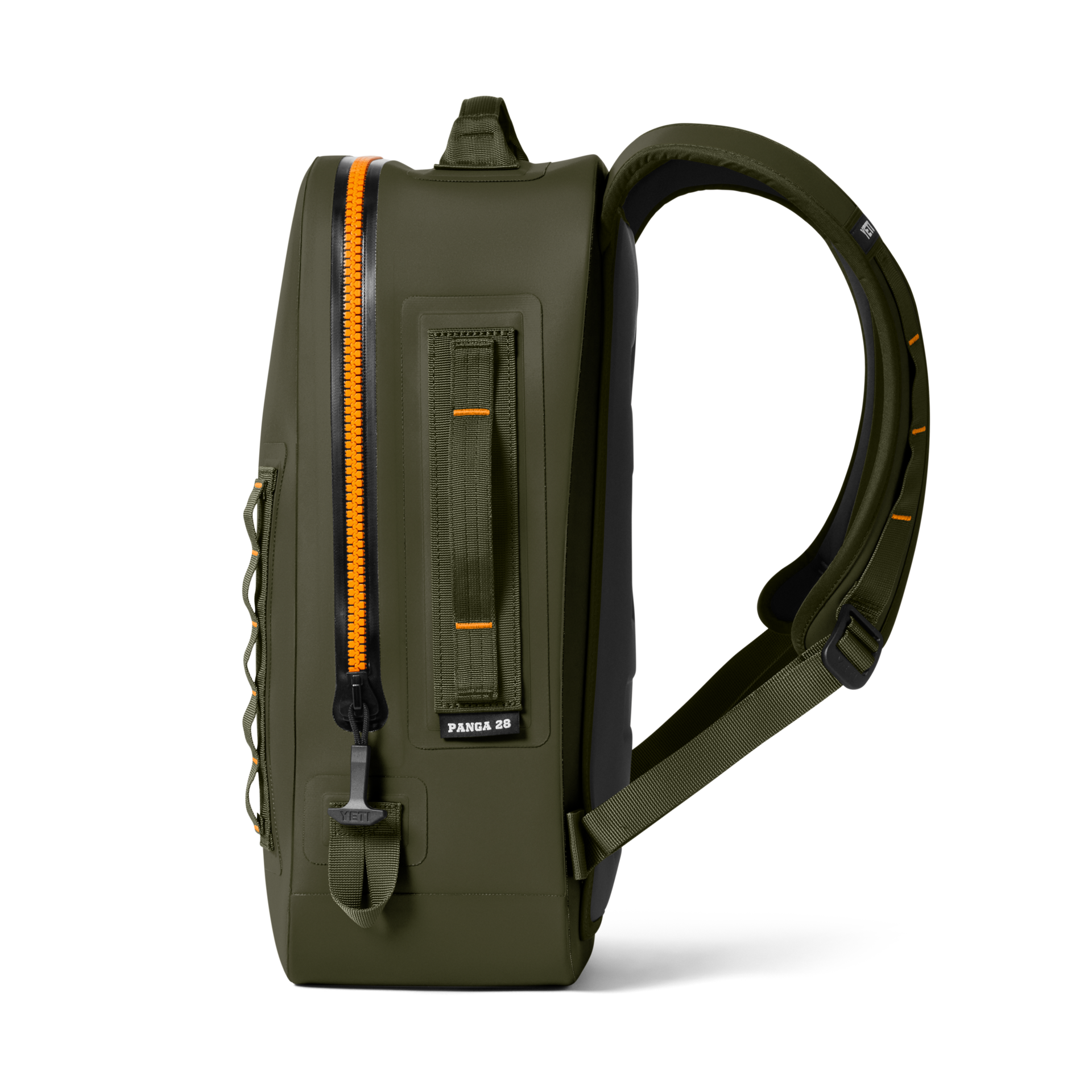 28L Waterproof Backpack, Olive/King Crab Orange, large