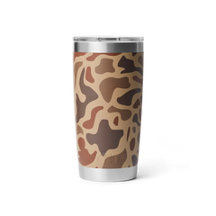 20 oz Tumbler, Wetlands Camo, large