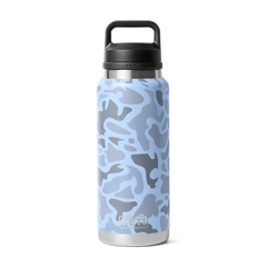36 oz Water Bottle, Blue Camo, large