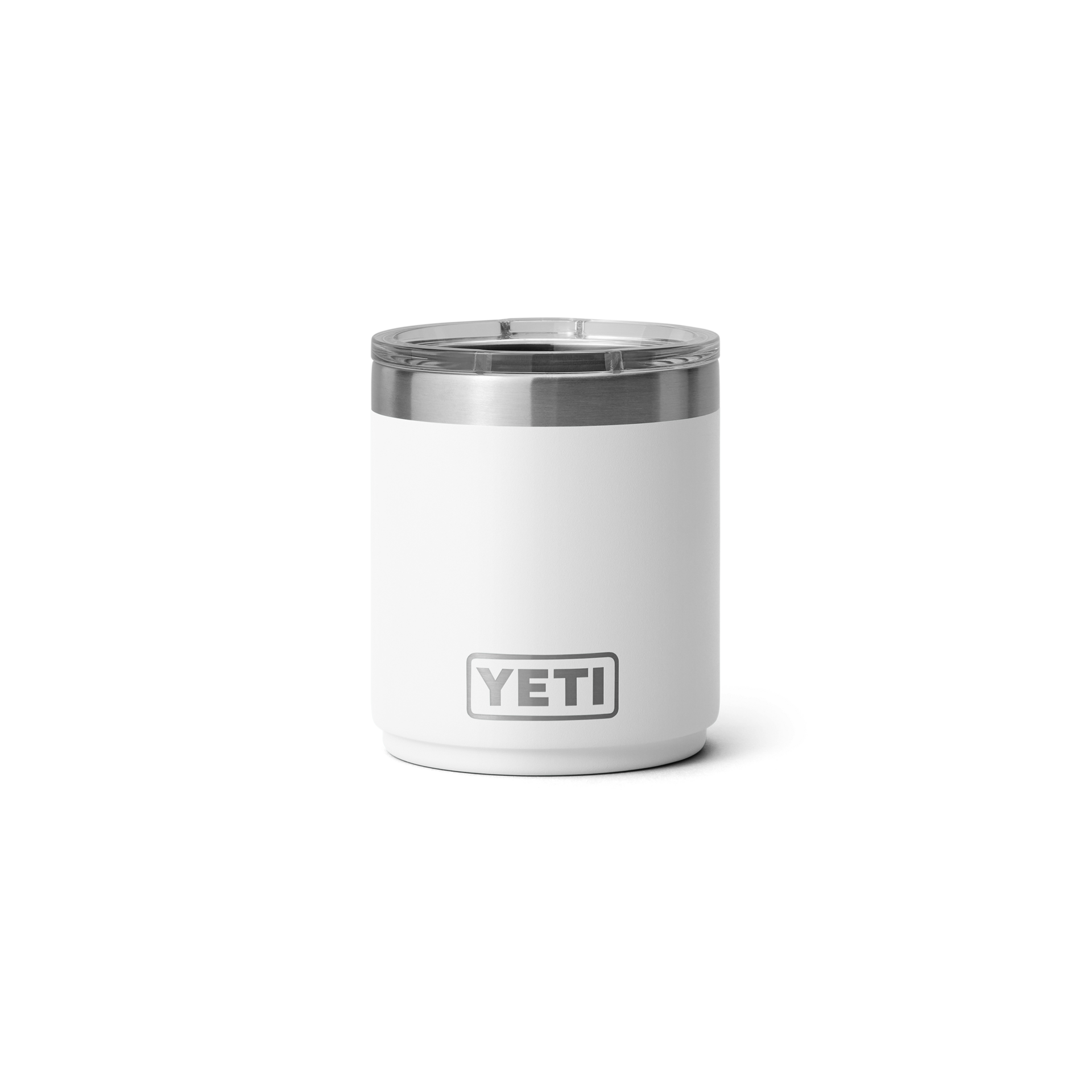 10 oz Stackable Lowball, White, large