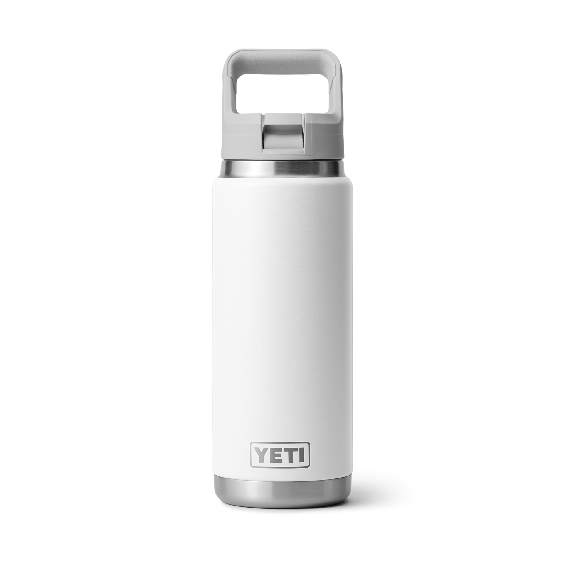 26 oz Water Bottle, White, large