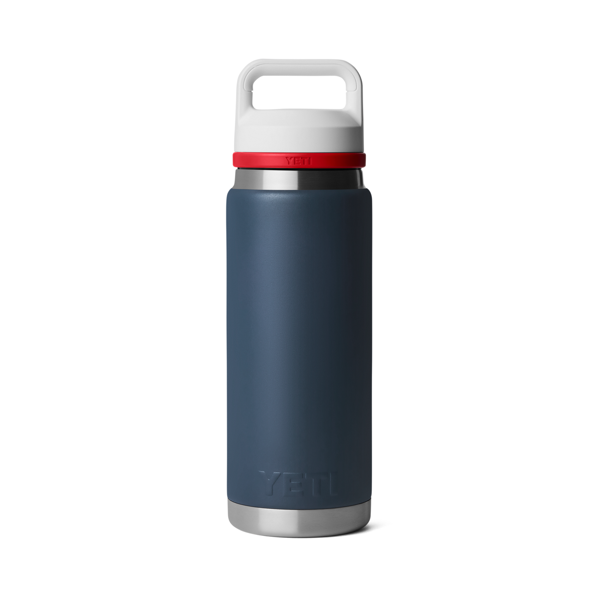 26 oz Water Bottle, Navy/White/Rescue Red Badge, large