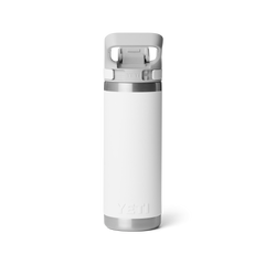 18 oz Water Bottle, White, large
