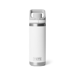 18 oz Water Bottle, White, large