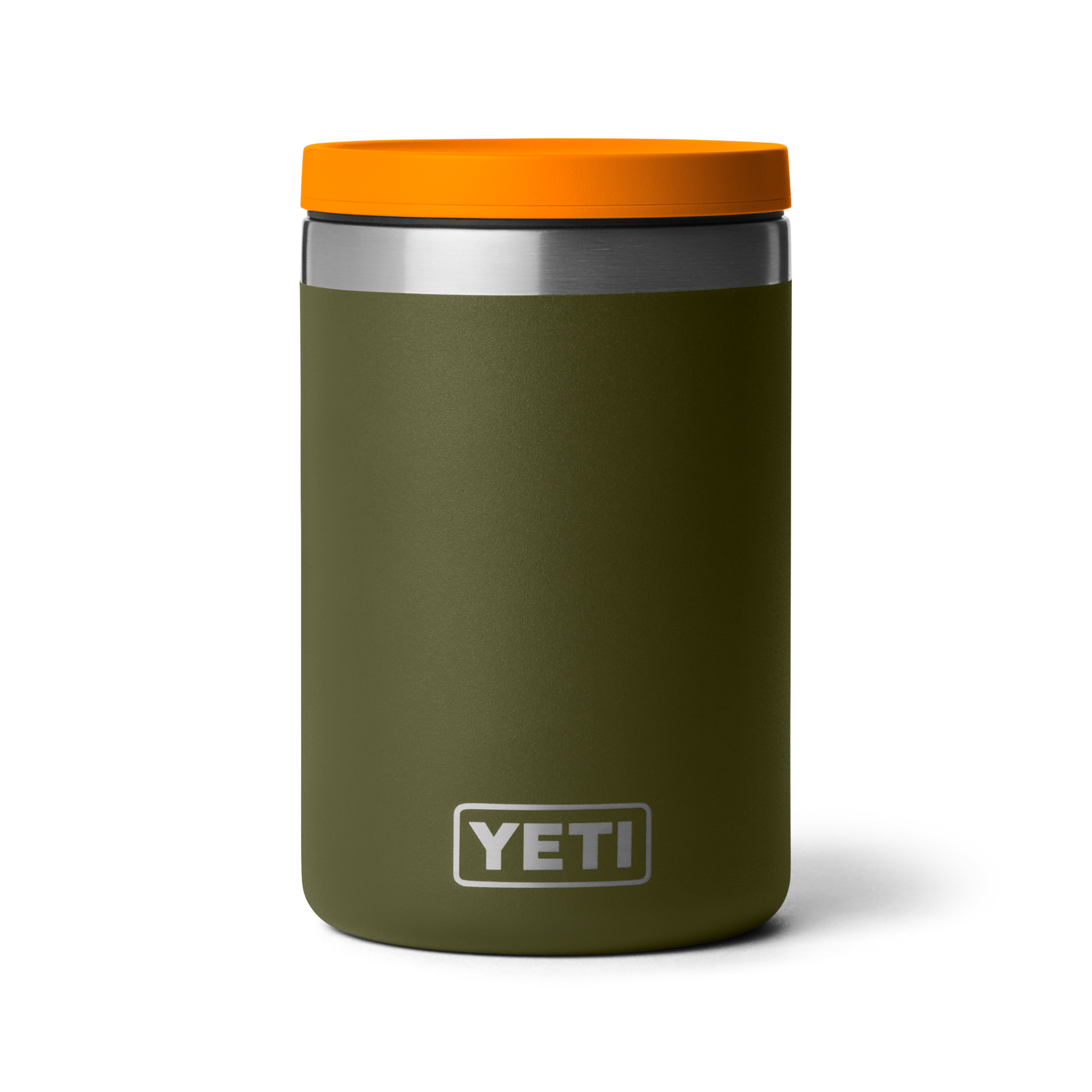 16 oz Insulated Food Jar, Olive/King Crab Orange, large