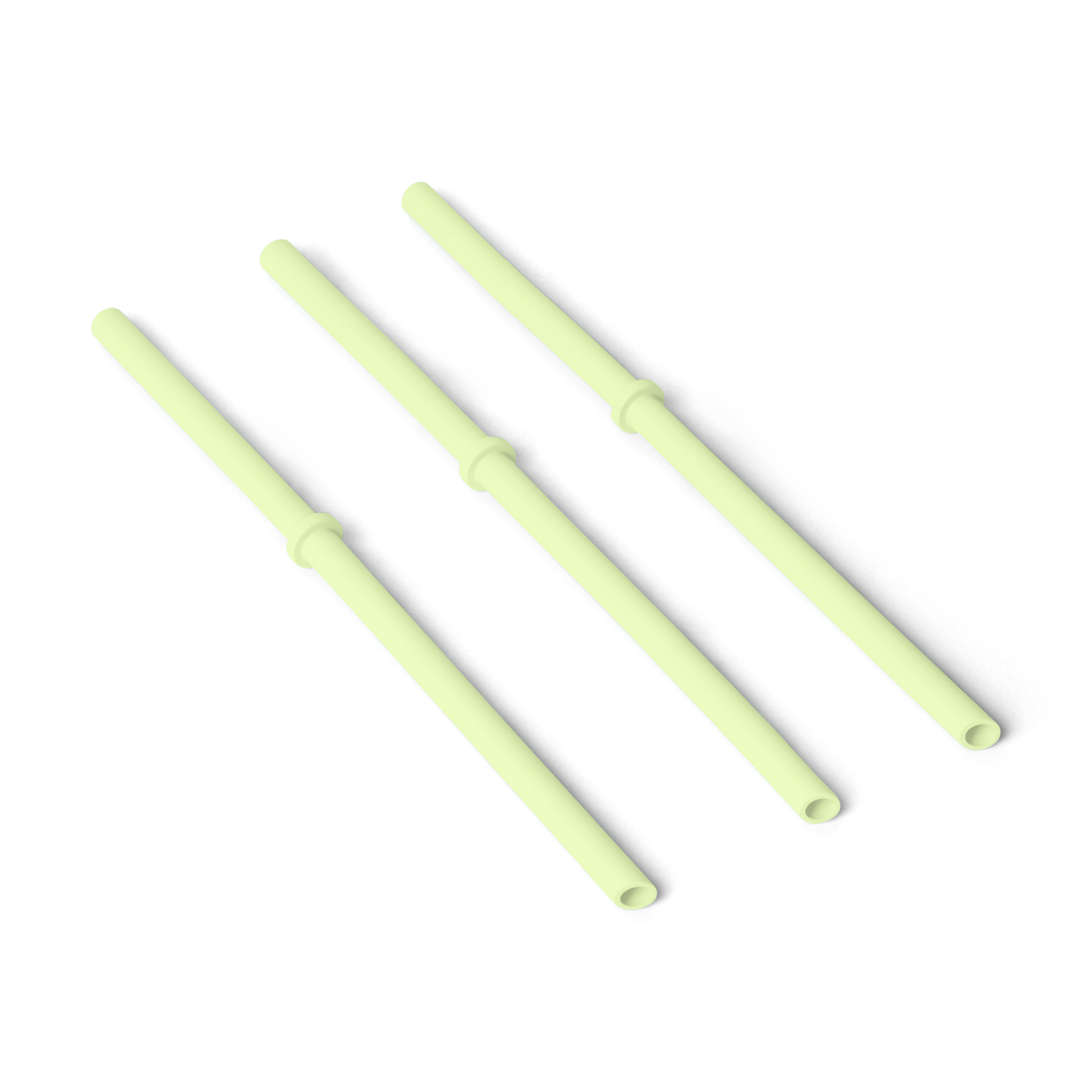 L/XL Silicone Straw Pack, Grasshopper, large