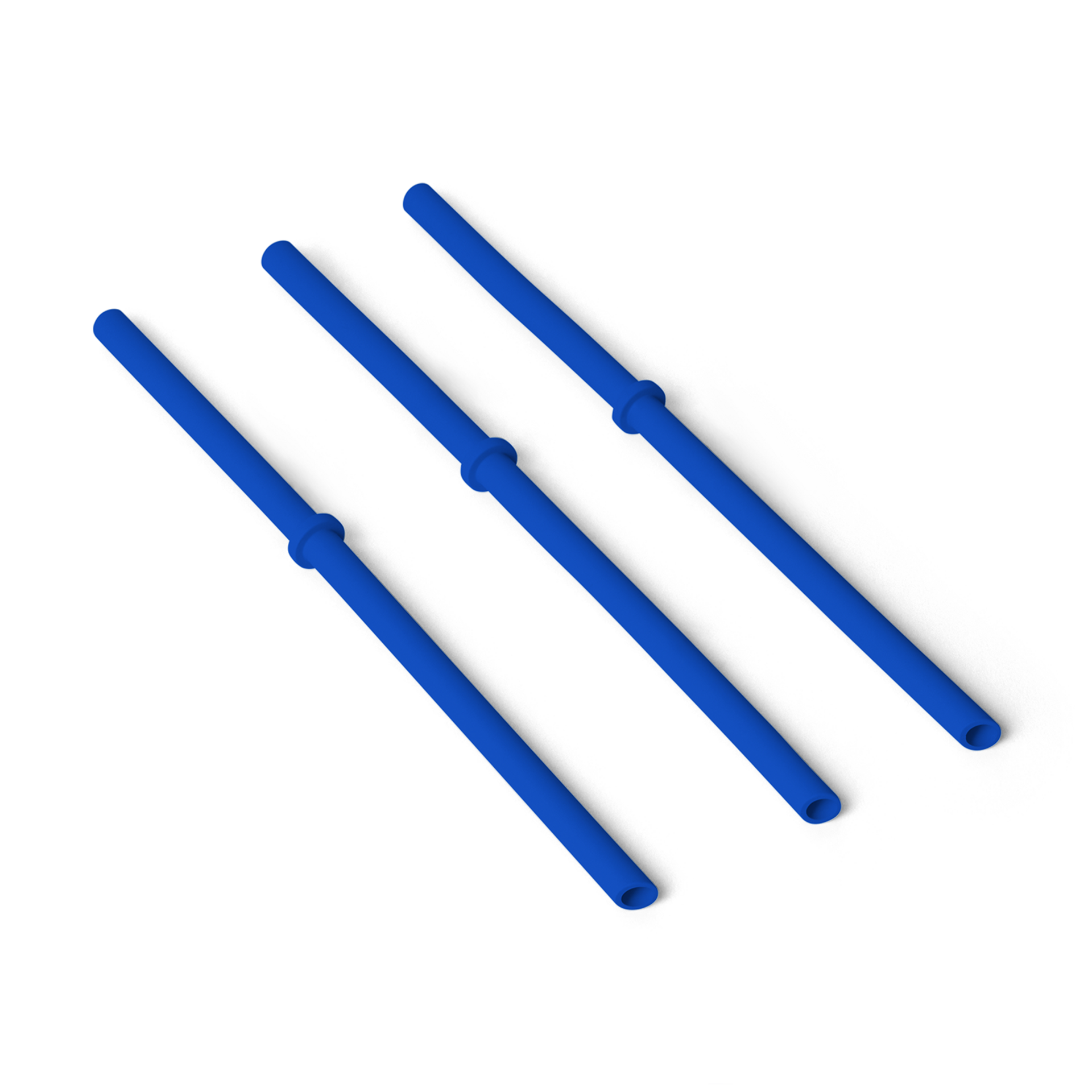 L/XL Silicone Straw Pack, Royal Blue, large