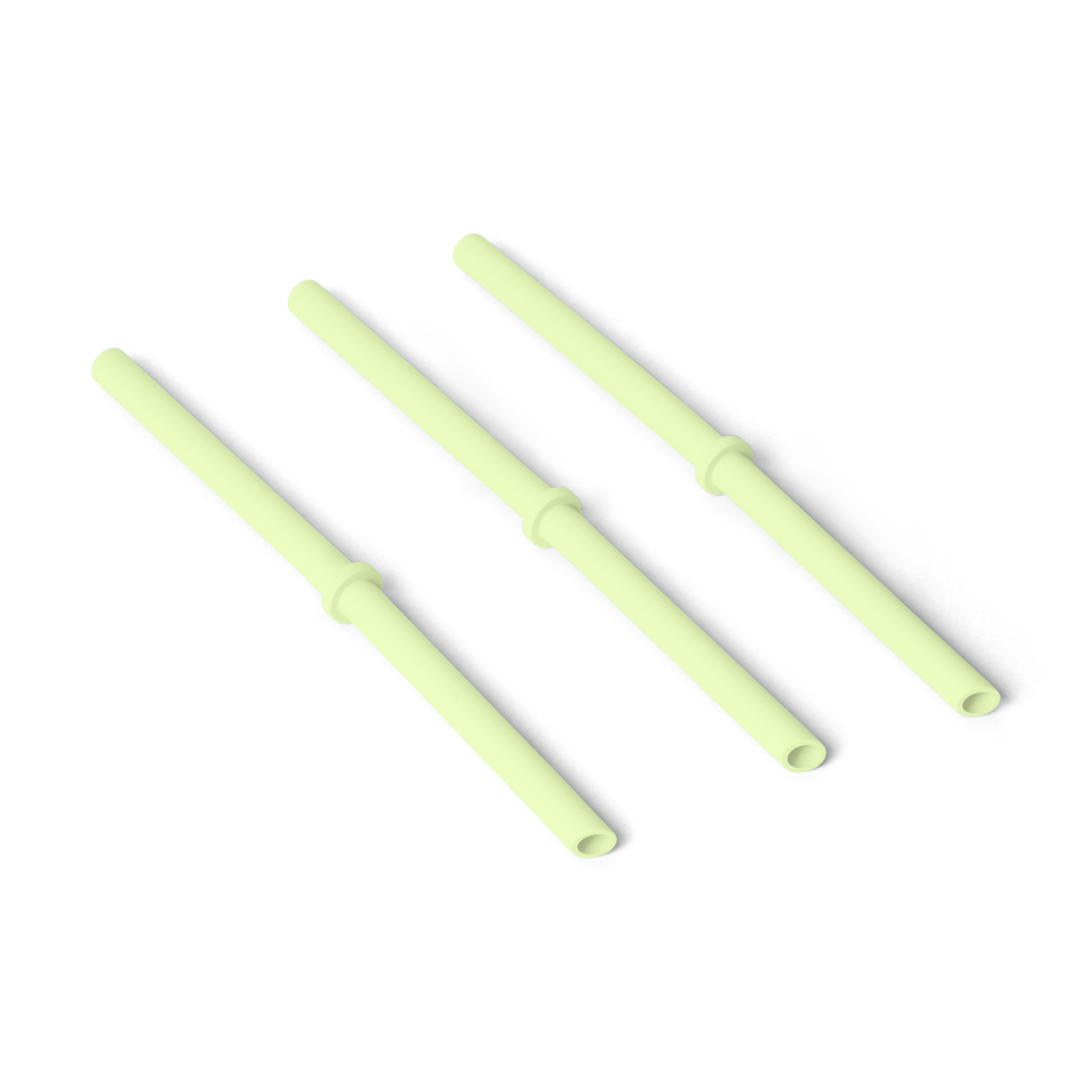 S/M Silicone Straw Pack, Grasshopper, large