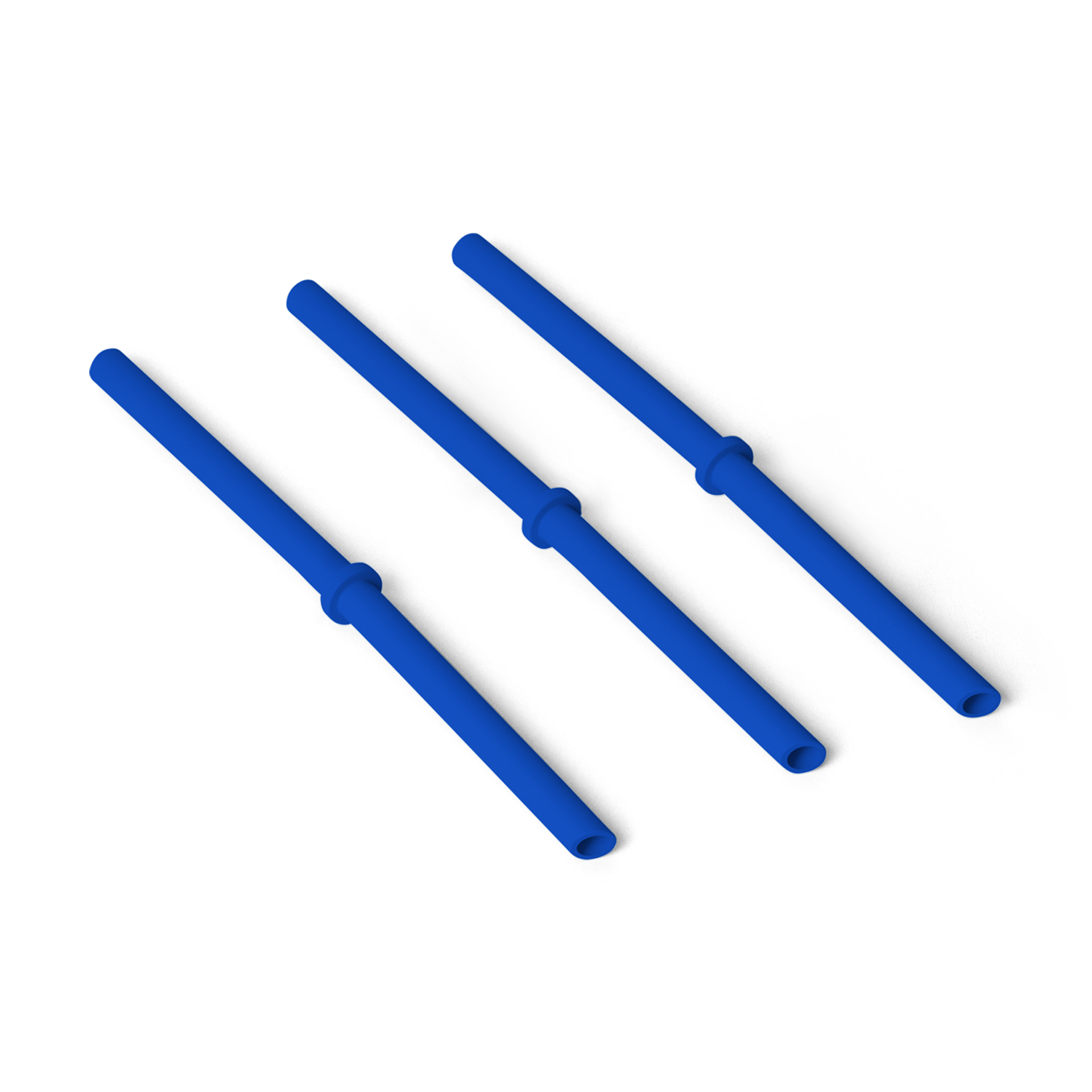 S/M Silicone Straw Pack, Royal Blue, large