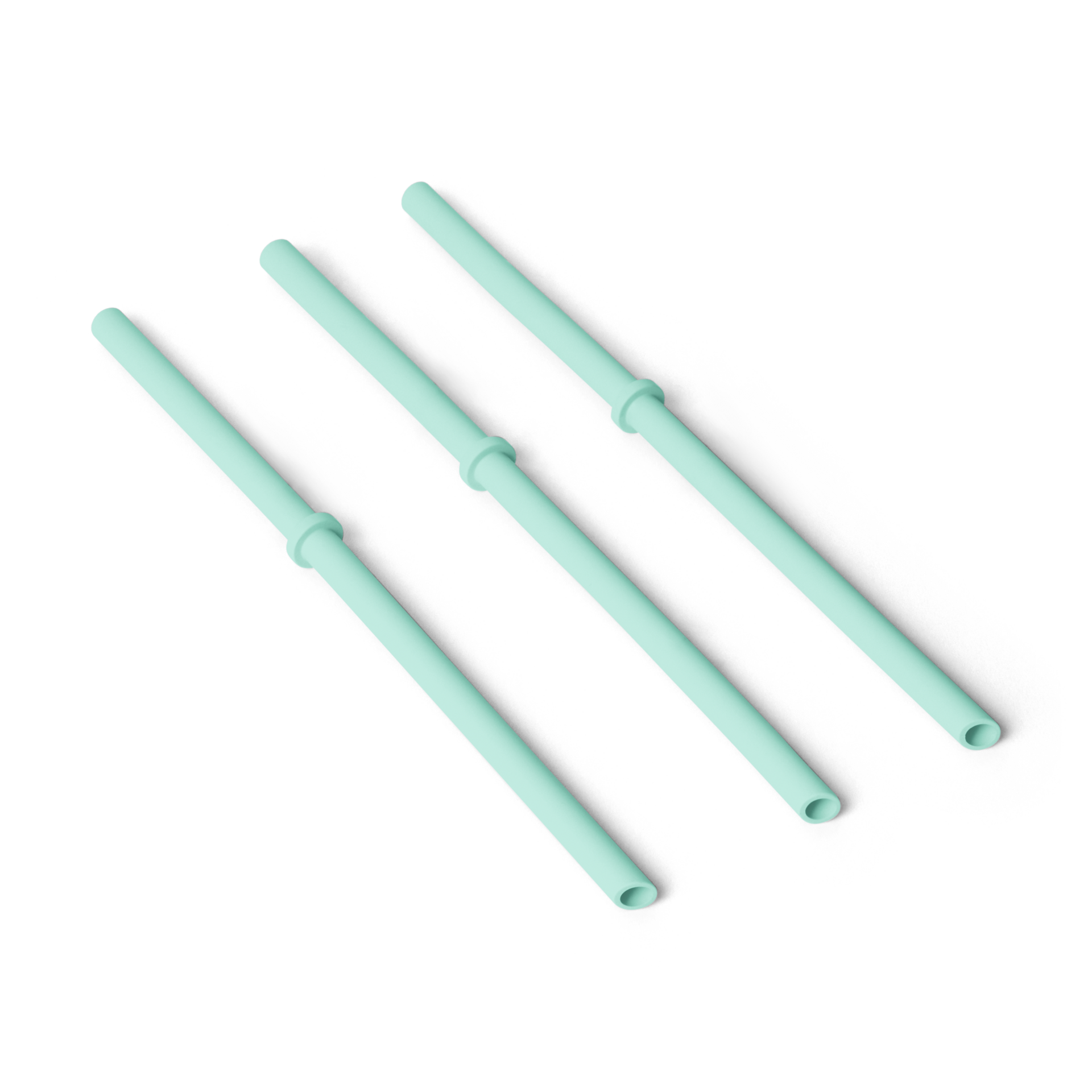 L/XL Silicone Straw Pack, Seafoam, large