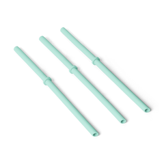 L/XL Silicone Straw Pack, Seafoam, large