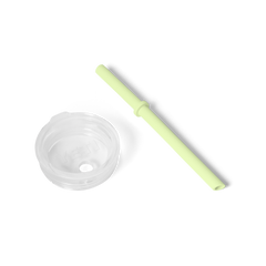 Small Silicone Straw Lid, Grasshopper, large